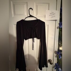 Foxblood Mega Bell Sleeve bolero